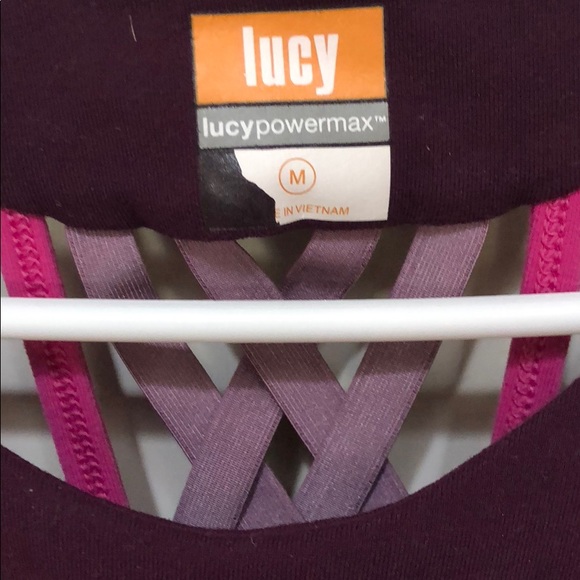 Workout halter tank. Lightly worn. Built in bra - Picture 3 of 5